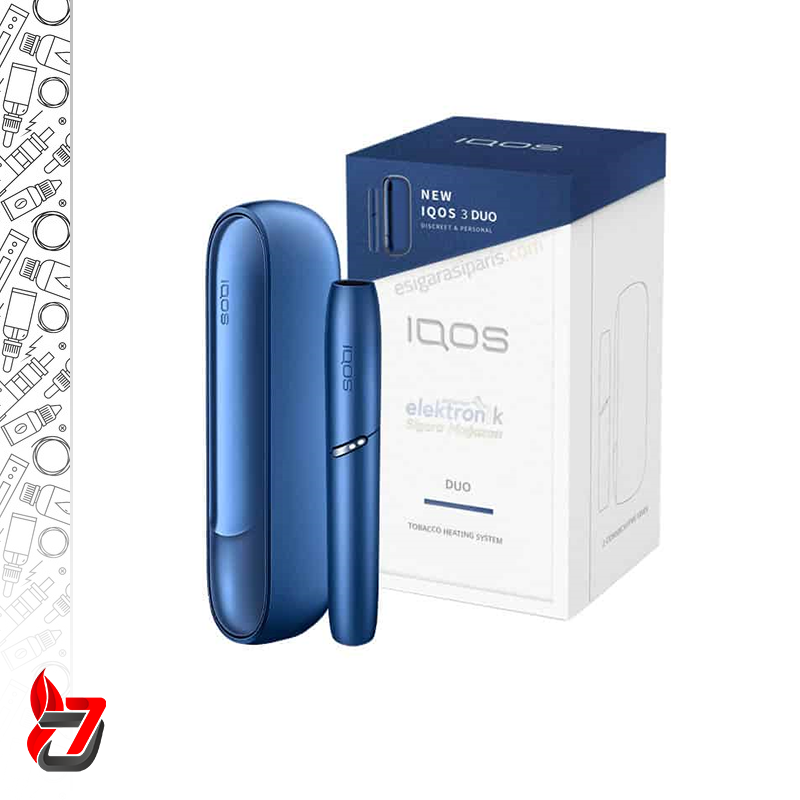 دستگاه IQOS 3 DUOS رنگ آبی