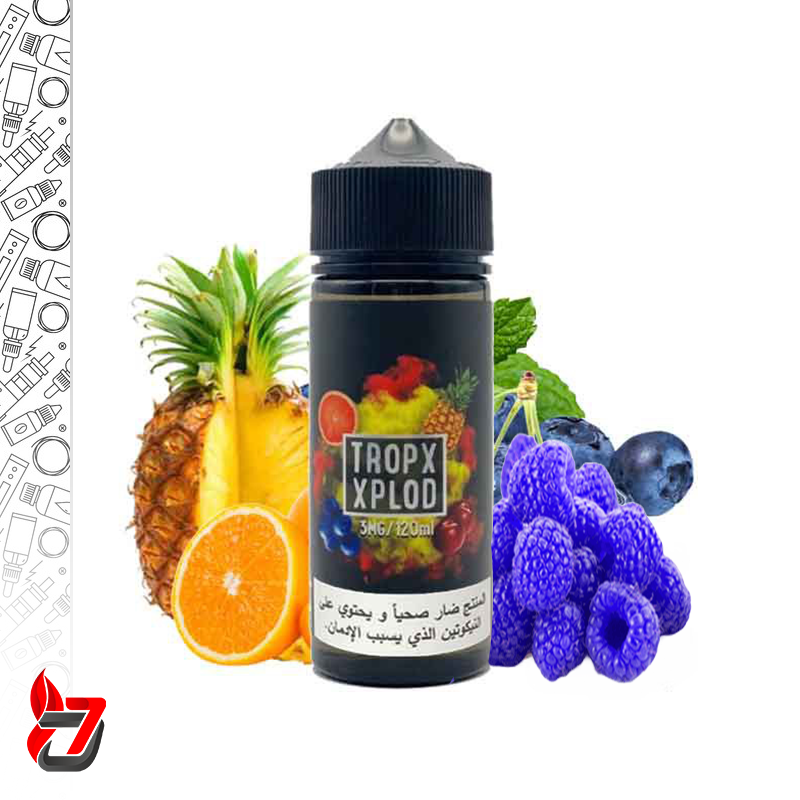 ایجوس سامز ویپ آناناس پرتقال یخ 120 میل | SAMS VAPE FROZEN TROPX XPLOD JUICE