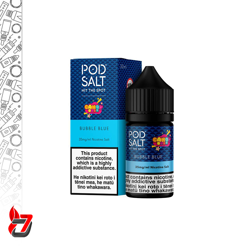 سالت پاد سالت آدامس تمشک آبی | POD SALT BUBBLE BLUE SALT