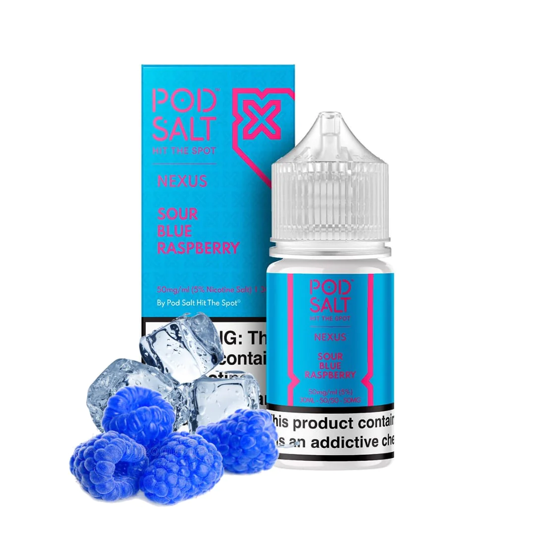 سالت پاد سالت تمشک آبی یخ | POD SALT NEXUS SOUR BLUE RASPBERRY ICE SALT