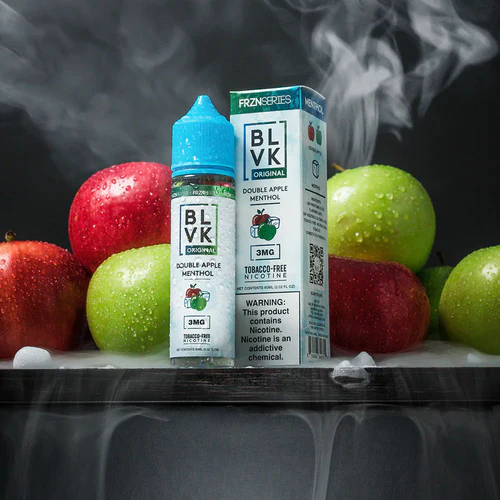 ایجوس بی‌ال‌وی‌کی دو سیب نعنا | BLVK DOUBLE APPLE MENTHOL JUICE