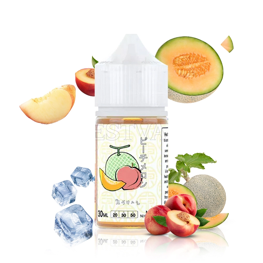 سالت نیکوتین توکیو هلو طالبی یخ | TOKYO ICED PEACH MELON SALT JUICE