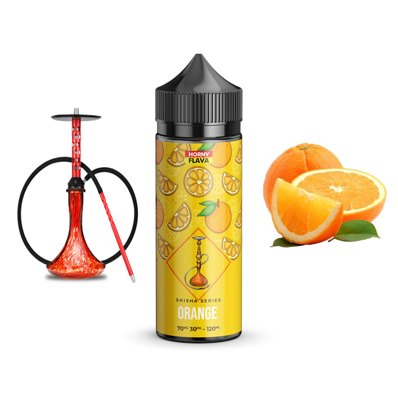 جویس هورنی قلیانی پرتقال 120 میل | HORNY ORANGE SHISHA JUICE