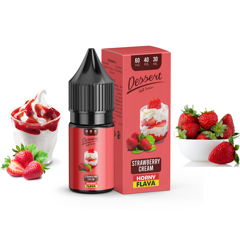 سالت هورنی توتفرنگی خامه | HORNY SALT DESSERT STRAWBERRY CREAM