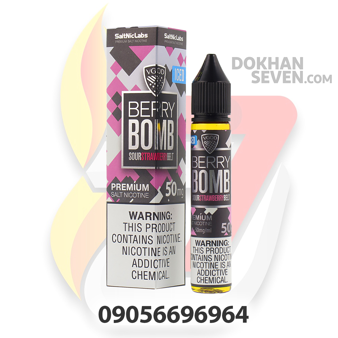 سالت ویگاد توتفرنگی یخ | VGOD BERRY BOMB ICED SALT