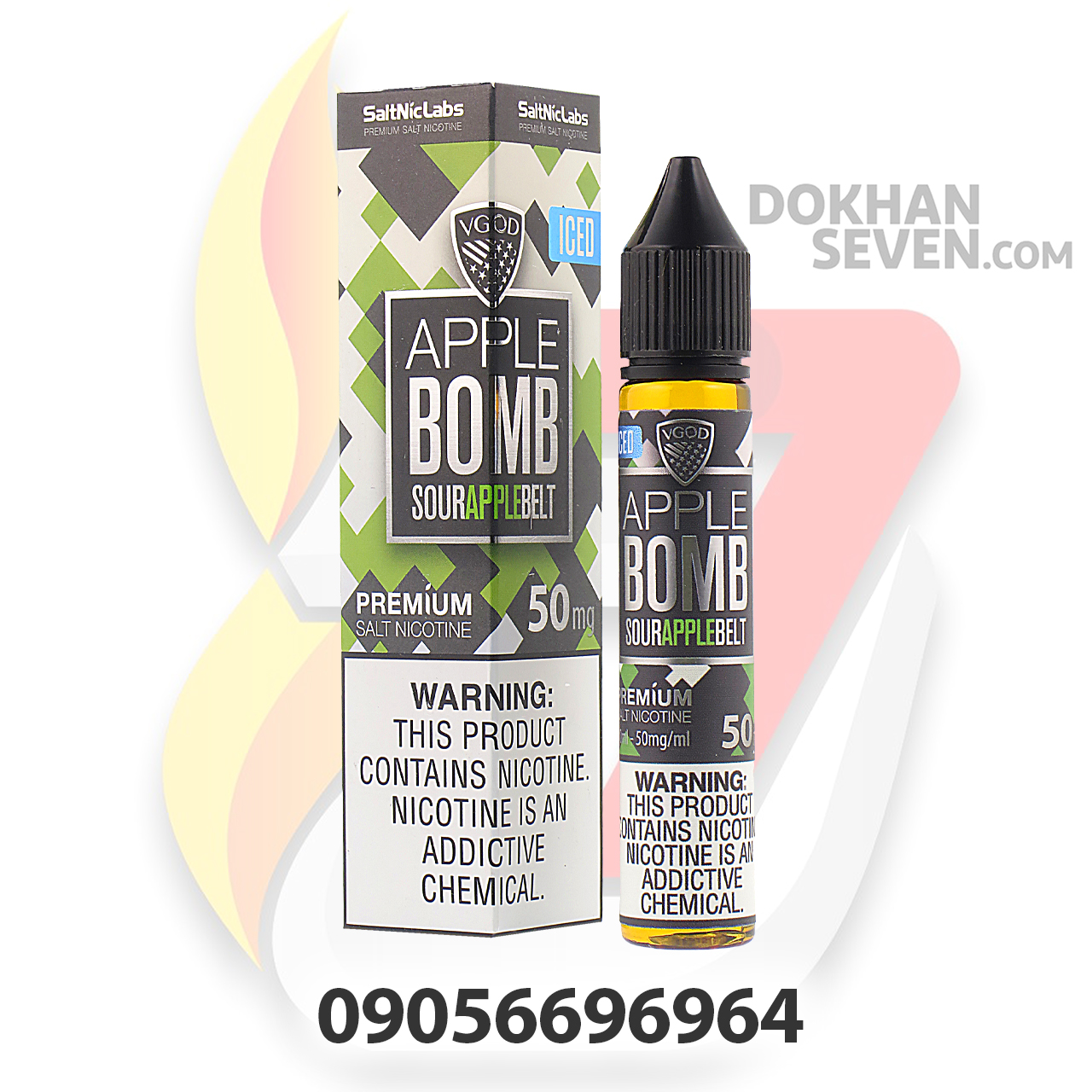 سالت ویگاد سیب سبز یخ | VGOD APPLE BOMB ICED SALT