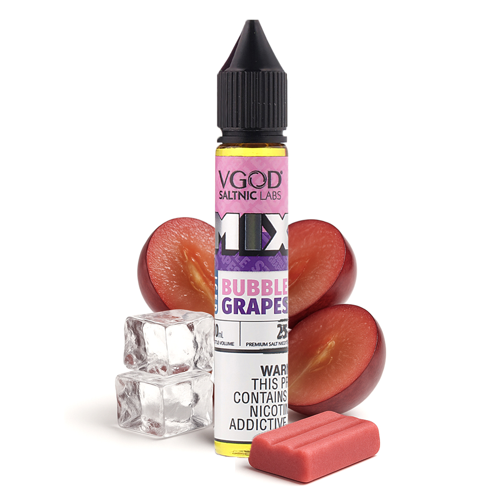 سالت ویگاد آدامس انگور یخ | VGOD MIX BUBBLE GRAPE ICE SALT 