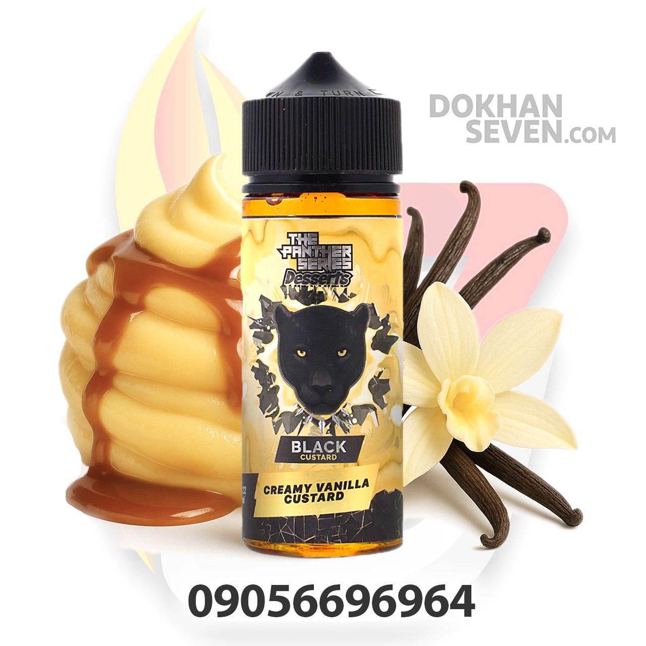 جویس دکتر ویپز کاستارد وانیل | DR.VAPES BLACK CREAMY VANILLA CUSTARD JUICE