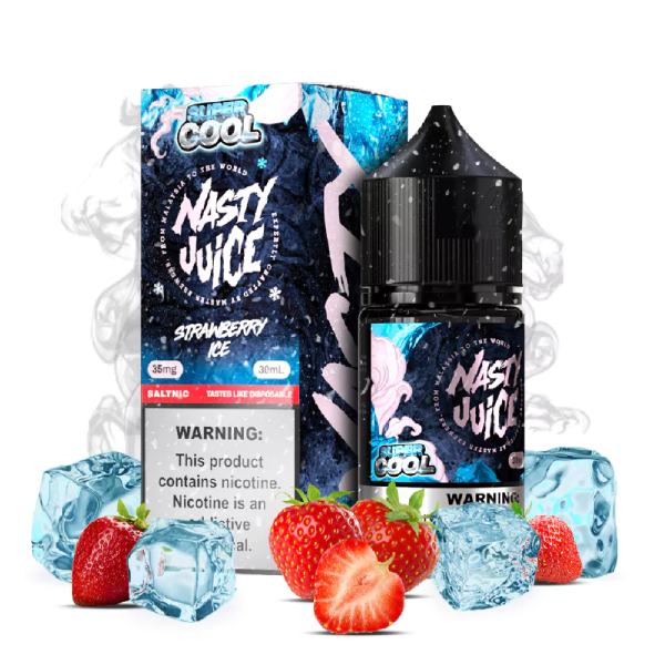 سالت نستی سوپر کول توتفرنگی یخ | NASTY SUPER COOL STRAWBERRY ICE SALT