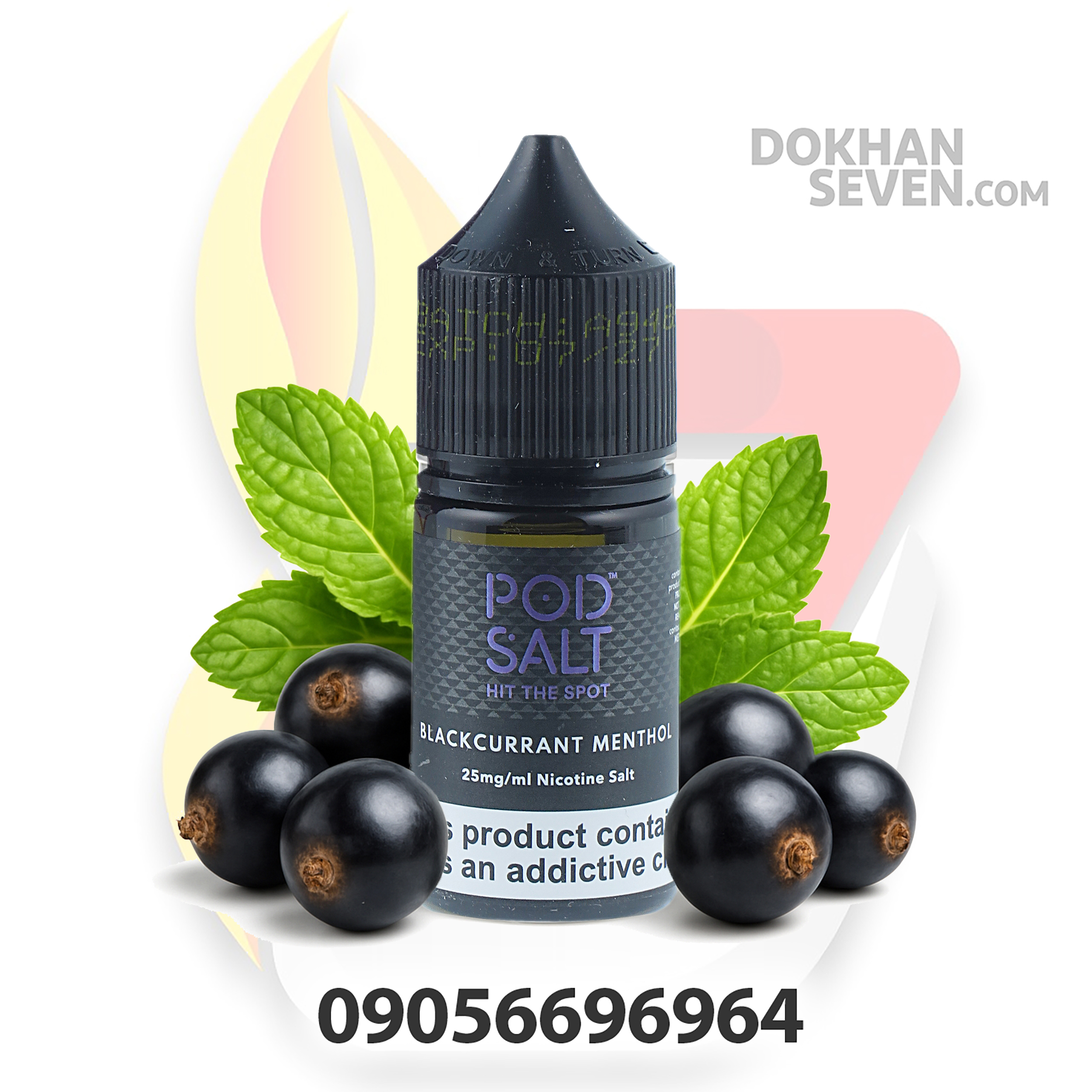 سالت پاد سالت انگور فرنگی سیاه نعنا | POD SALT BLACKCURRANT MENTHOL SALT