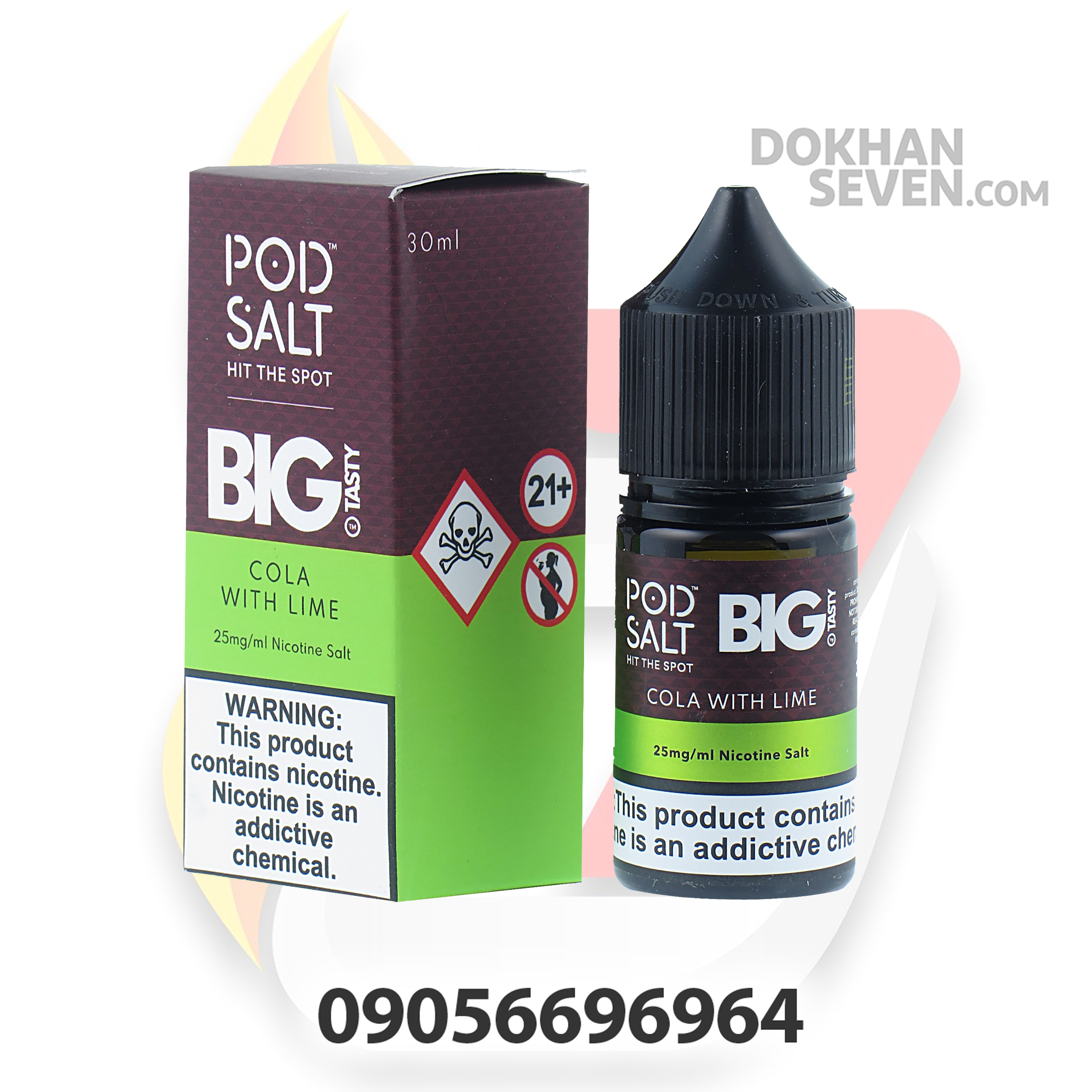 سالت پاد سالت نوشابه لیمویی | POD SALT FUSION THE BIG TASTY COLA WITH LIME SALT