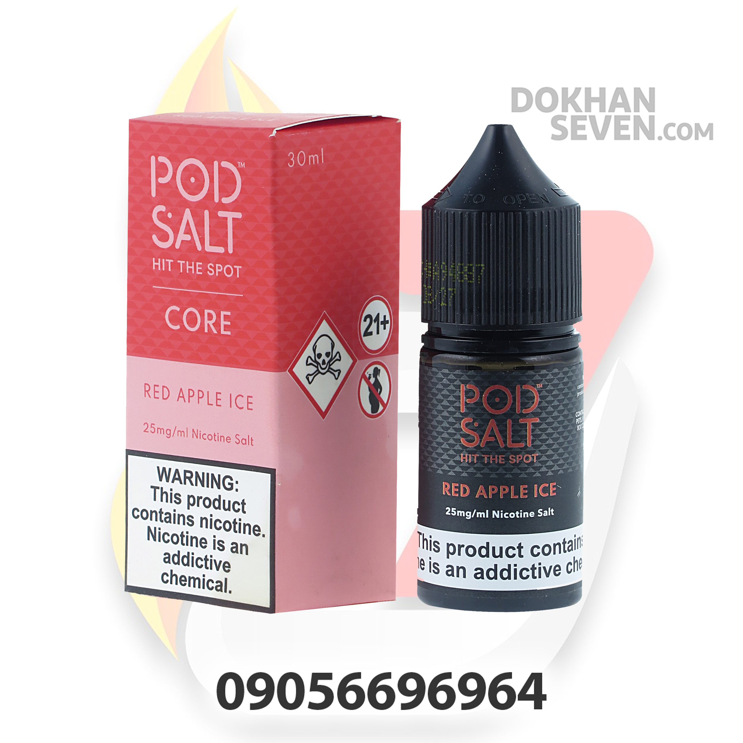 سالت پاد سالت سیب قرمز یخ | POD SALT CORE RED APPLE ICE SALT JUICE