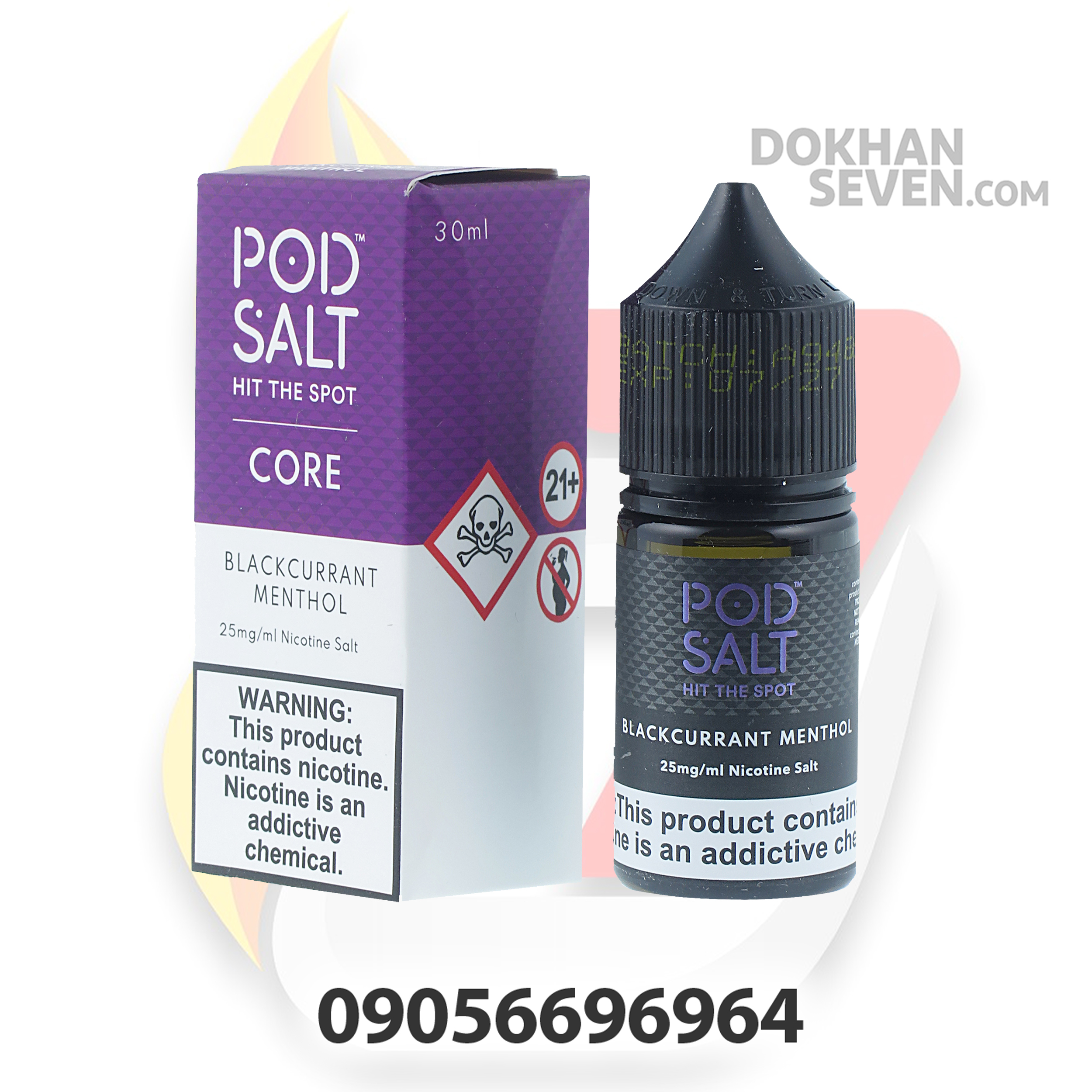 سالت پاد سالت انگور فرنگی سیاه نعنا | POD SALT BLACKCURRANT MENTHOL SALT
