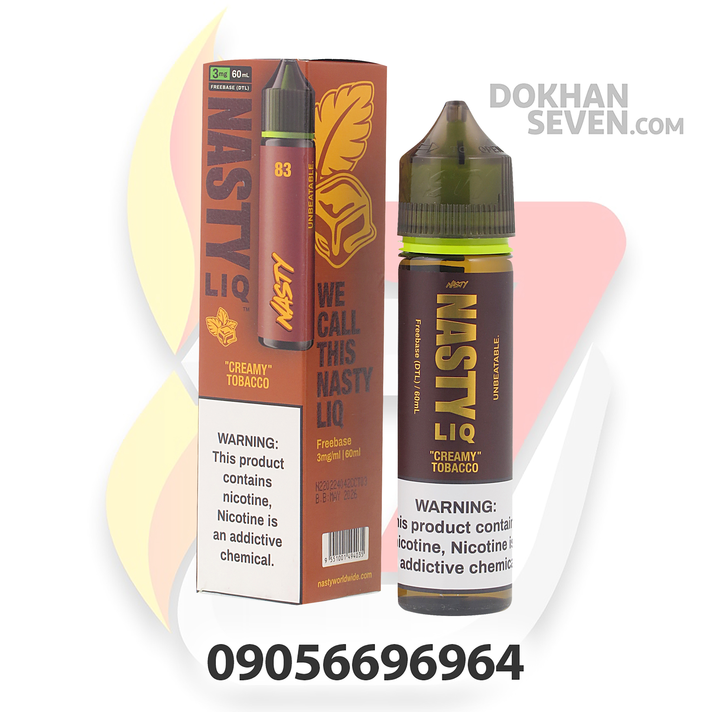 جویس نستی لیک تنباکو خامه | NASTY LIQ CREAMY TOBACCO JUICE