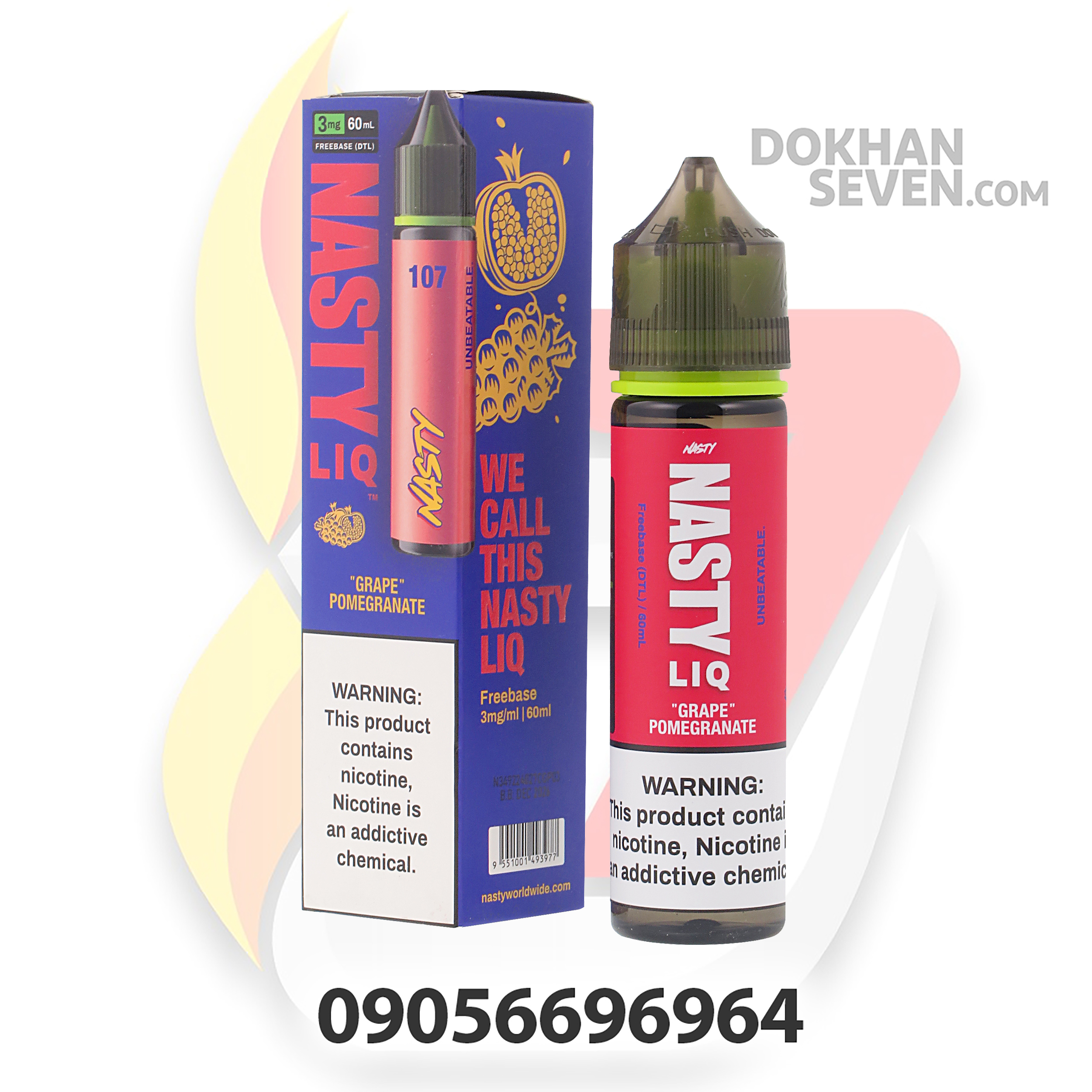 جویس نستی لیک انگور انار | NASTY LIQ GRAPE POMEGRANATE JUICE