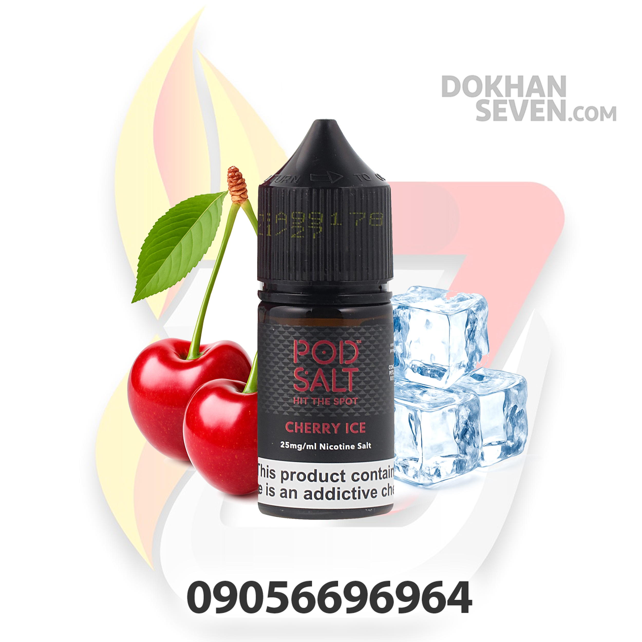 سالت نیکوتین پاد سالت گیلاس یخ | POD SALT CORE CHERRY ICE SALT JUICE