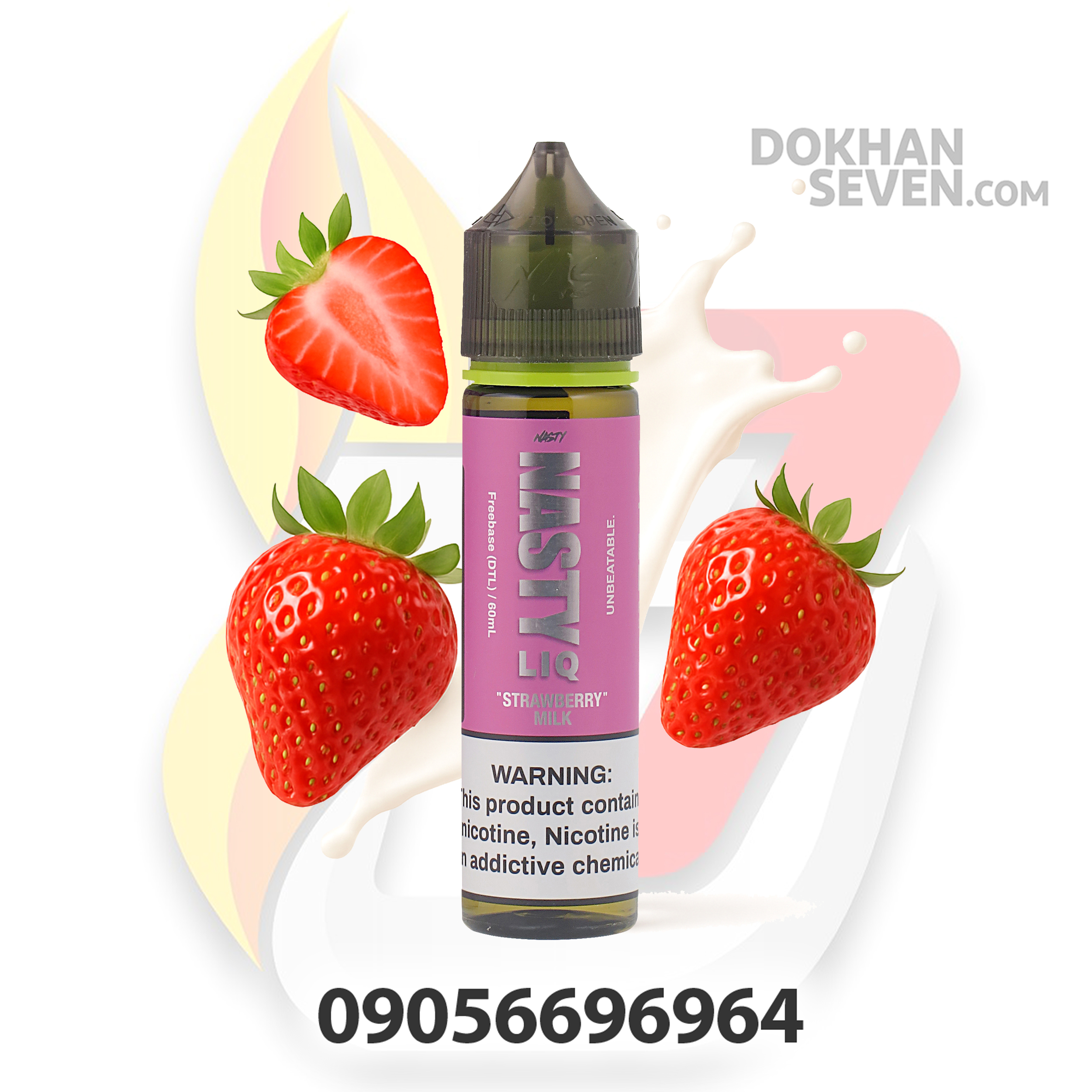 جویس نستی لیک شیر توتفرنگی | NASTY LIQ STRAWBERRY MILK JUICE