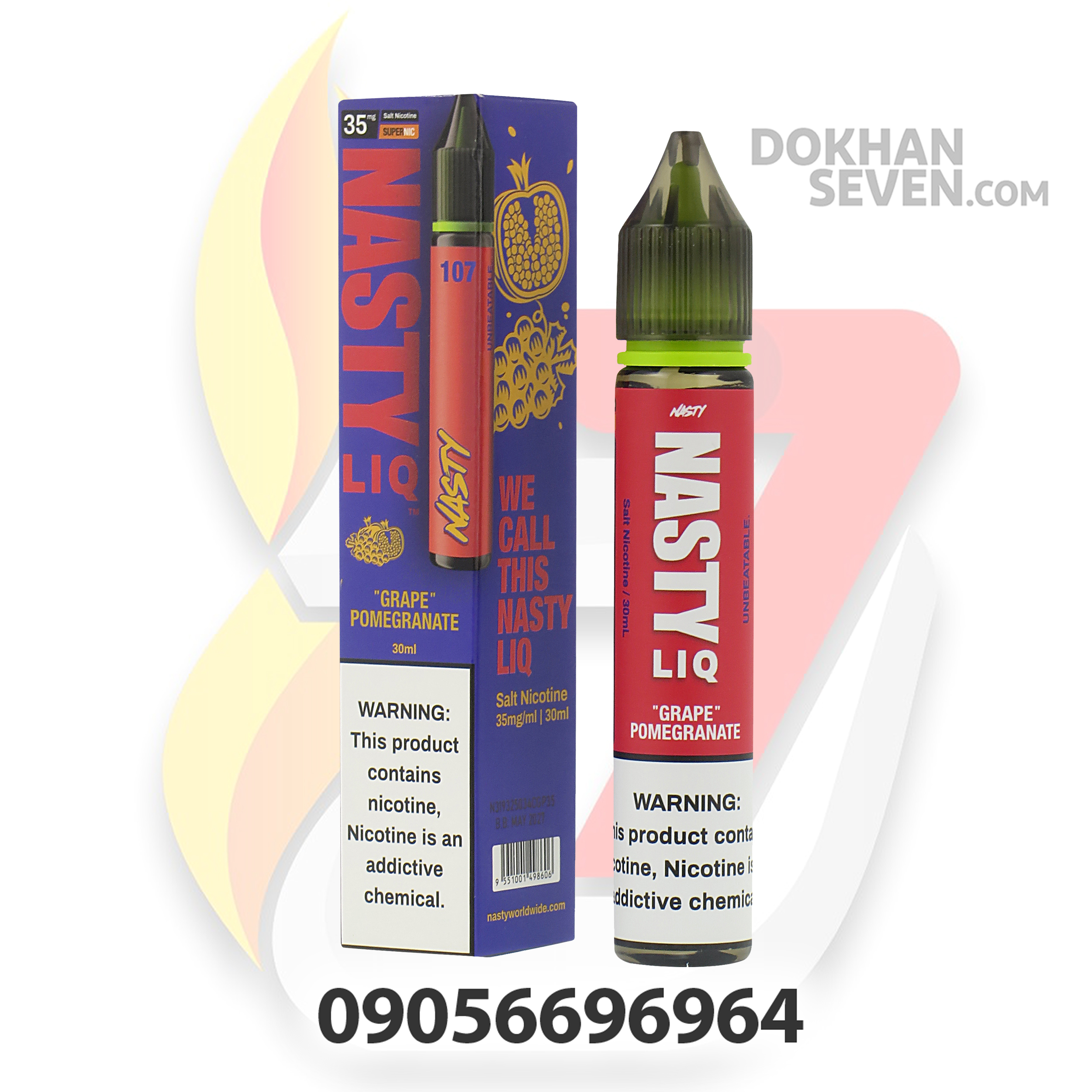 سالت نستی انگور انار | NASTY LIQ GRAPE POMEGRANATE SALT