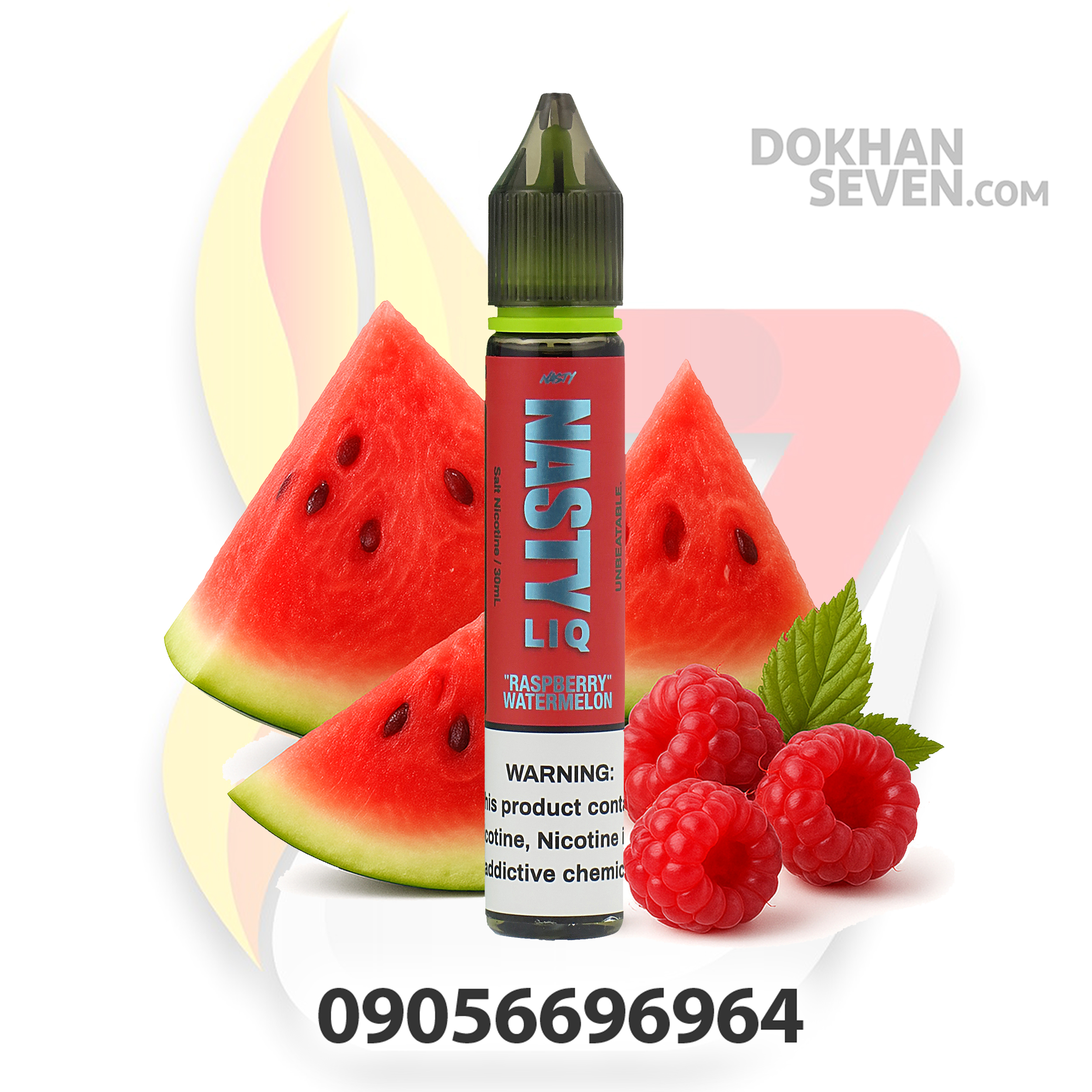 سالت نستی تمشک هندوانه | NASTY LIQ RASPBERRY WATERMELON SALT