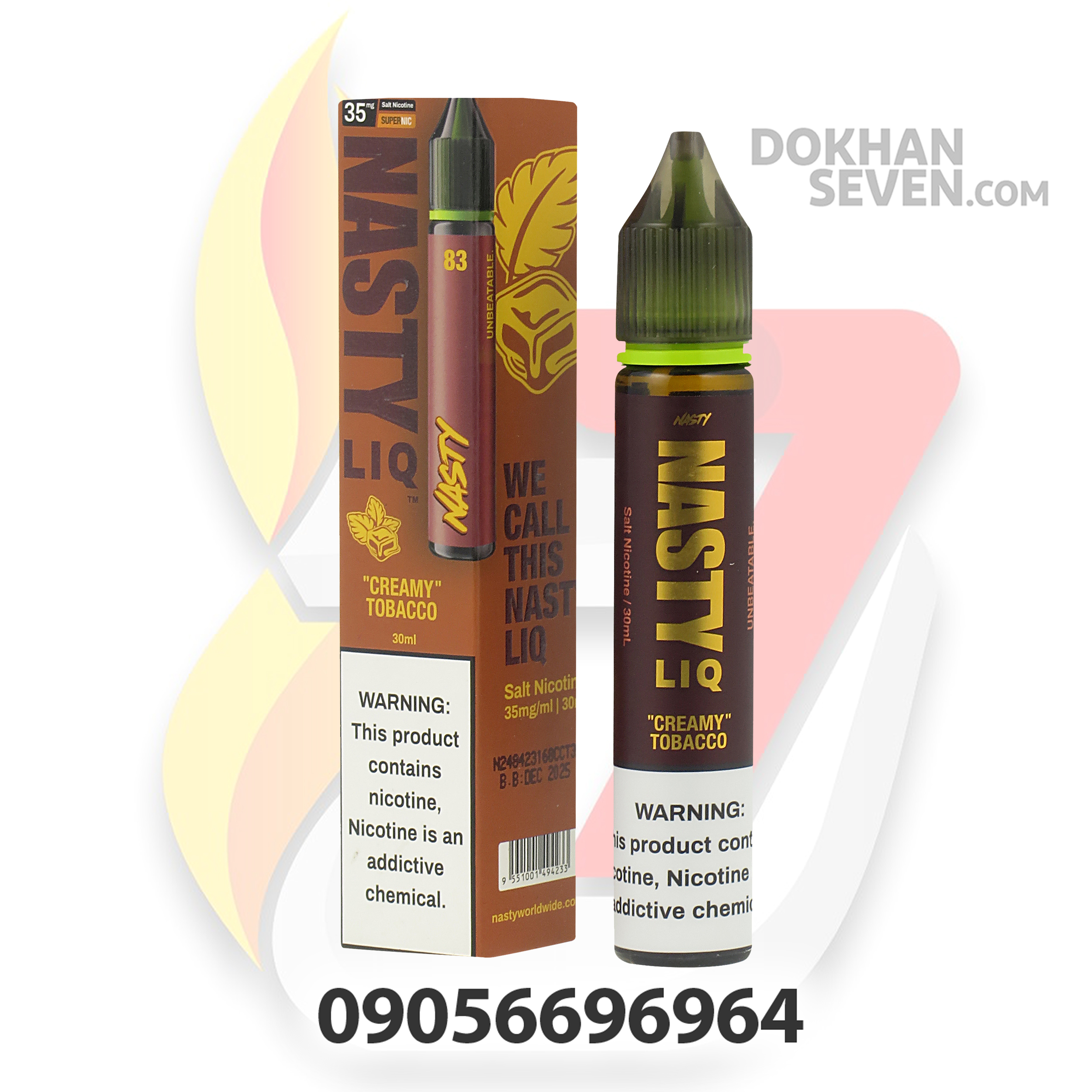 سالت نستی تنباکو خامه | NASTY LIQ CREAMY TOBACCO SALT