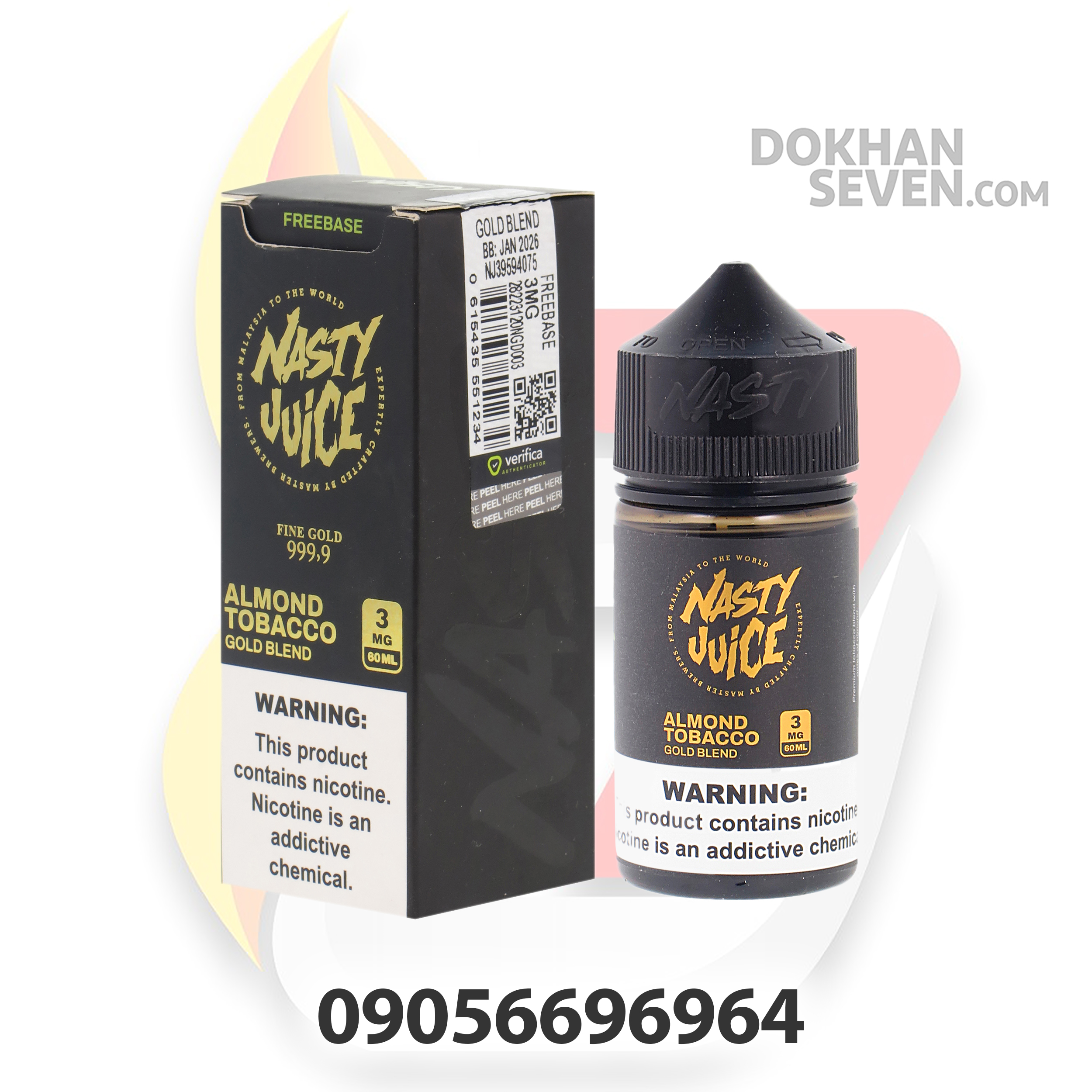 ایجوس نستی تنباکو بادام | NASTY GOLD BLEND