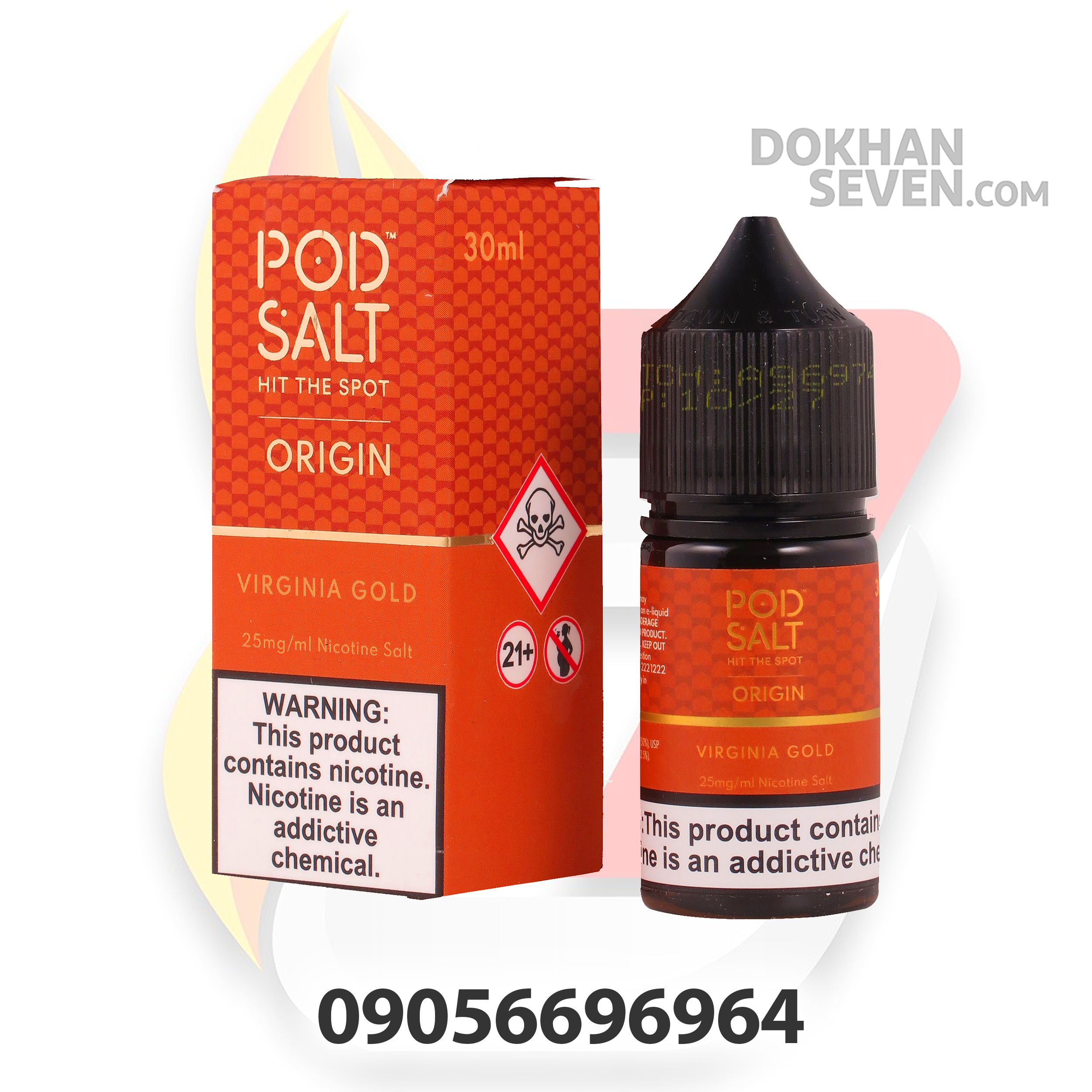 سالت پاد سالت تنباکو ویرجینیا | POD SALT ORIGIN VIRGINIA GOLD SALT