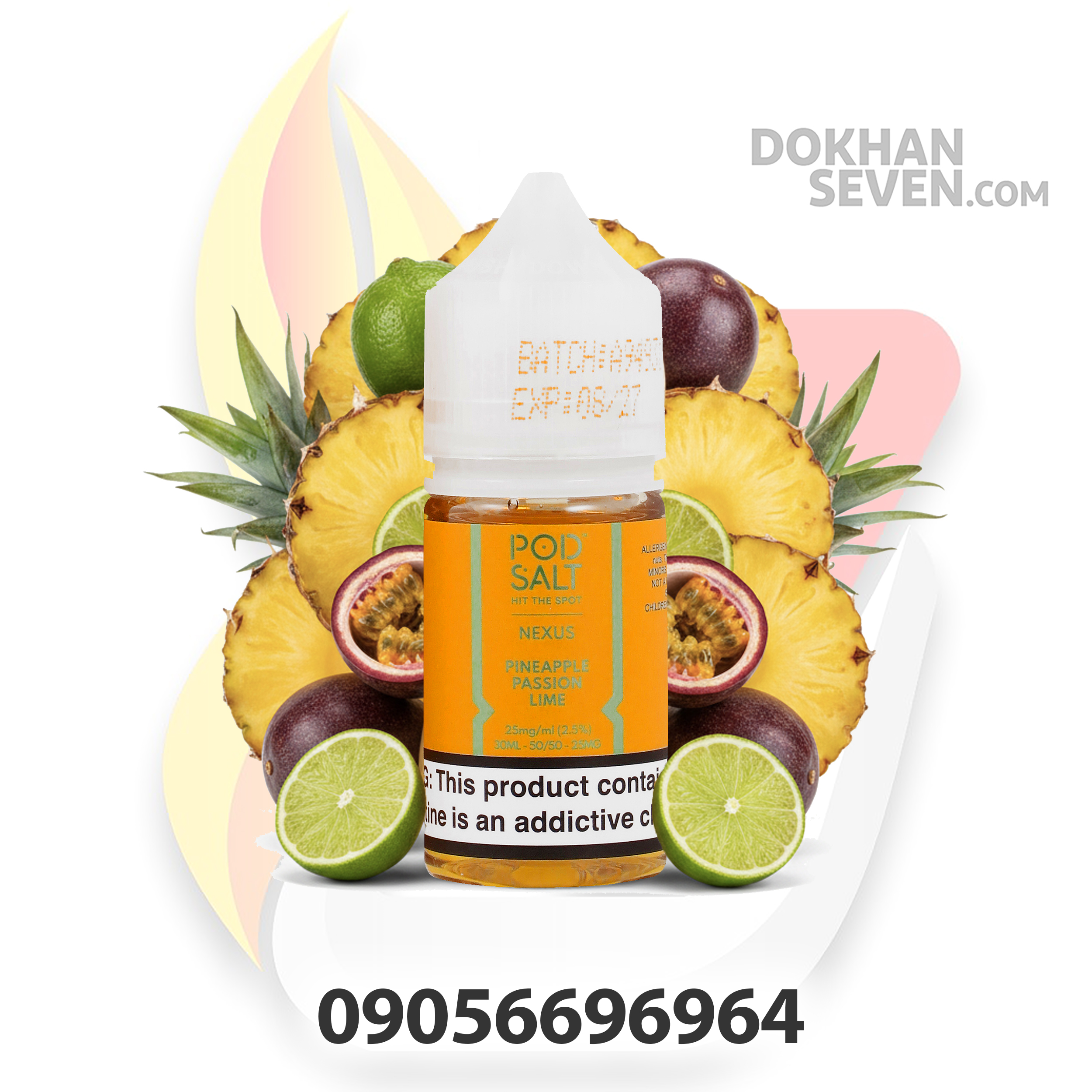سالت پاد سالت آناناس پشن فروت لیمو | POD SALT NEXUS PINEAPPLE PASSION LIME SALT