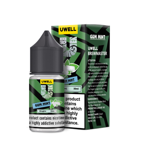 سالت نیکوتین یوول طعم آدامس نعنایی | UWELL GUM MINT SALT JUICE 
