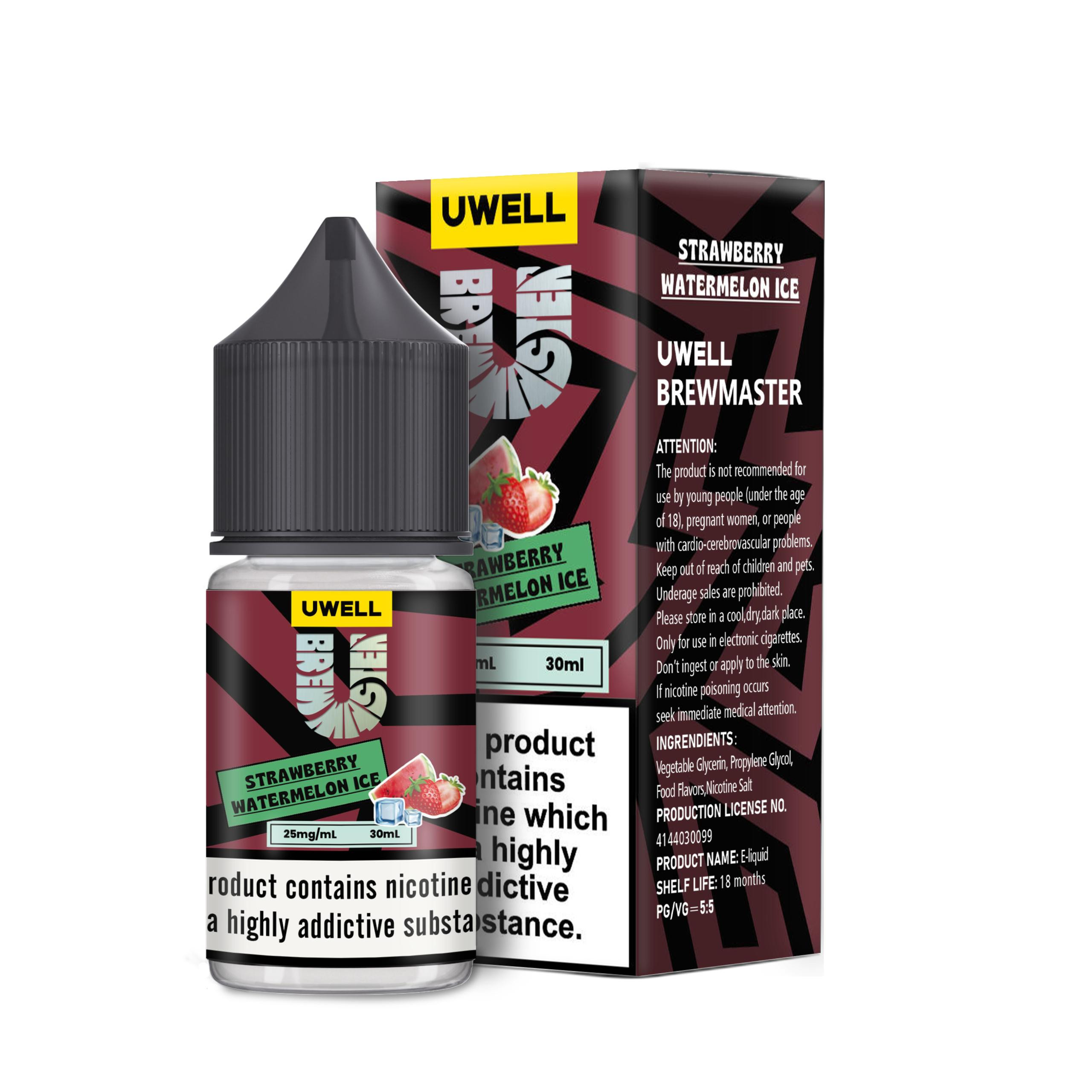 سالت نیکوتین یوول طعم توتفرنگی هندوانه یخ | UWELL STRAWBERRY WATERMELON ICE SALT JUICE 
