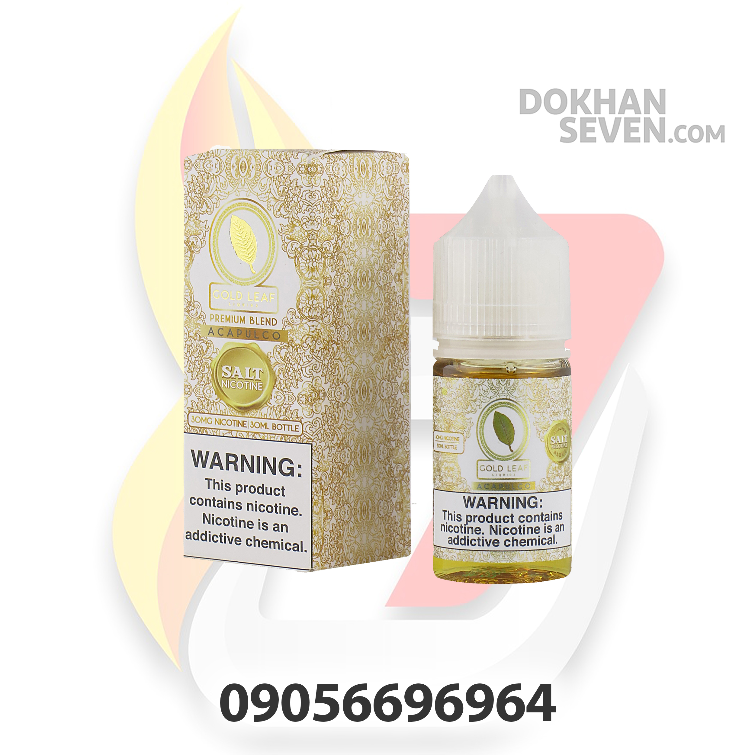 سالت گلدلیف تنباکو وانیل | GOLD LEAF ACAPULCO SALT