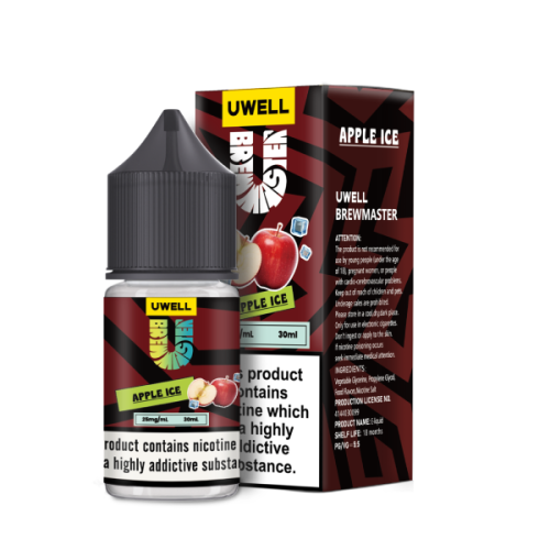 سالت نیکوتین یوول طعم سیب یخ | UWELL APPLE ICE SALT JUICE 