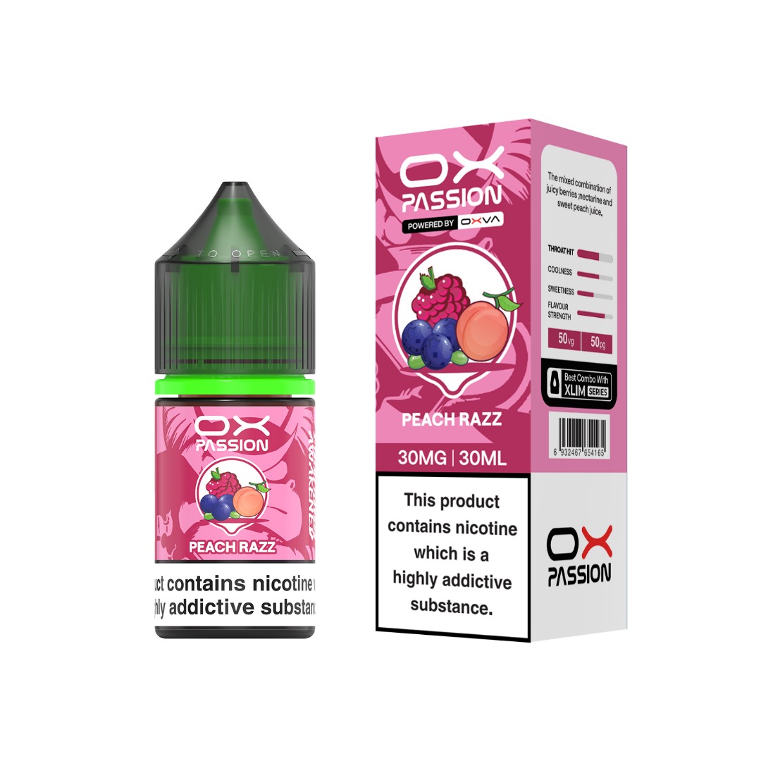 سالت اکسوا پشن هلو بلوبری تمشک | OXVA PASSION PEACH RAZZ SALT