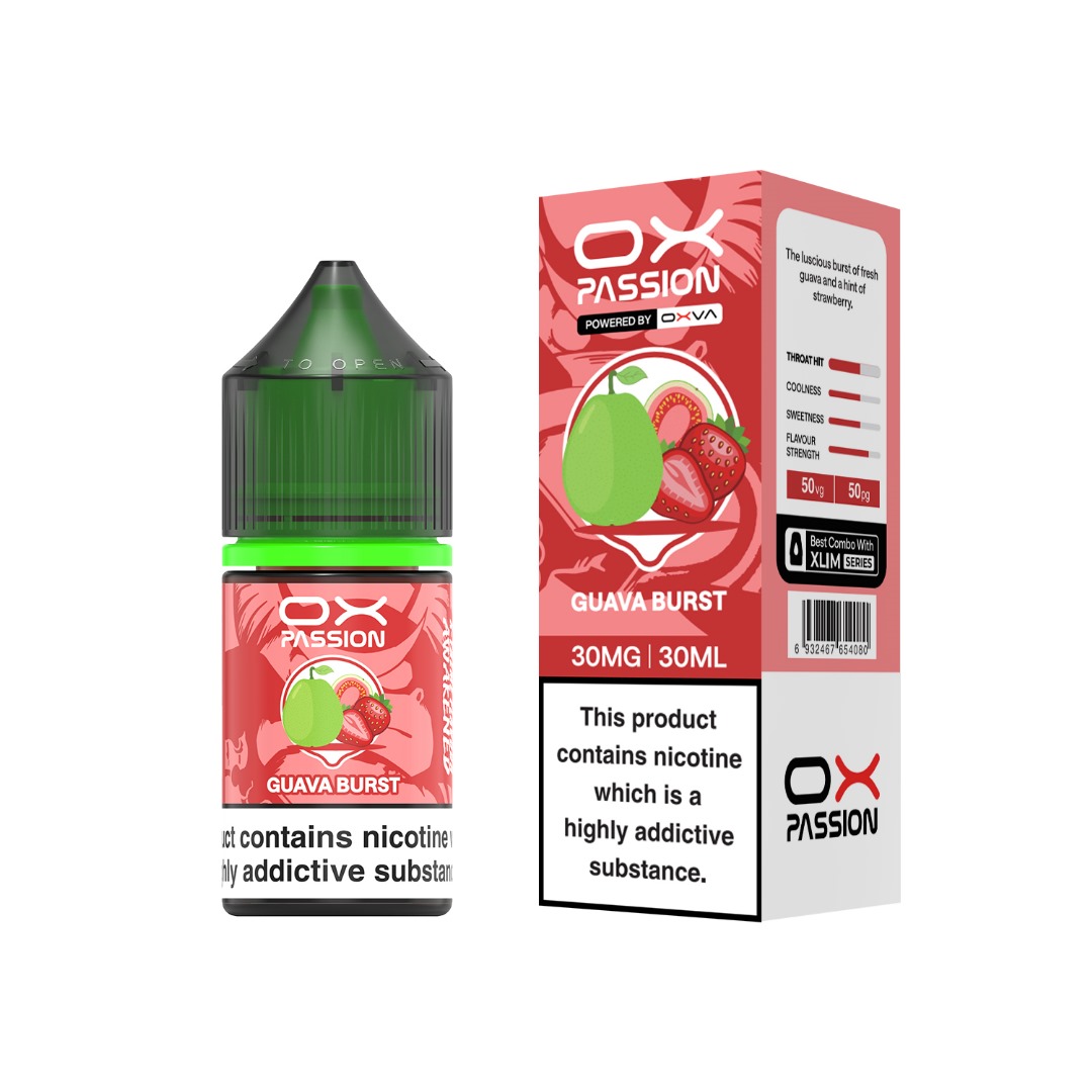 سالت اکسوا پشن گواوا و توتفرنگی | OXVA PASSION GUAVA BURST SALT 