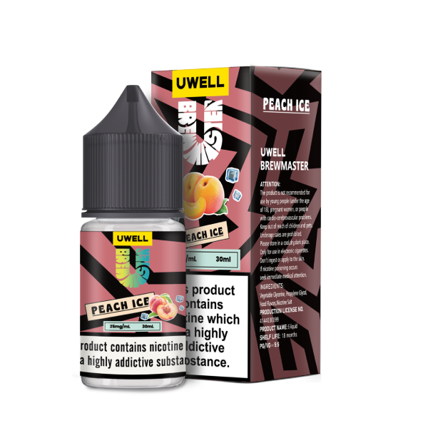 سالت نیکوتین یوول طعم هلو یخ | UWELL PEACH ICE SALT JUICE 