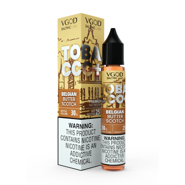 سالت ویگاد تنباکو بلژیکی تافی کره ای  | VGOD TOBACCO BELGIAN BUTTER SCOTCH SALT JUICE 