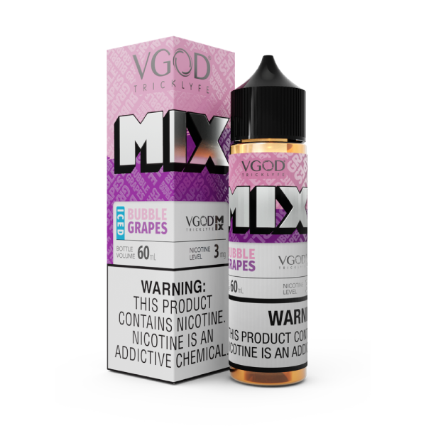 ایجوس ویگاد میکس آدامس انگور یخ | VGOD MIX BUBBLE GRAPE ICE JUICE