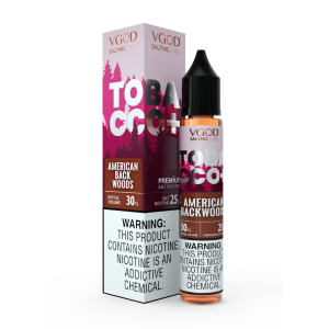ایجوس سالت ویگاد توباکو پلاس تنباکو آمریکایی دودی | VGOD TOBACCO+ AMERICAN BACK WOODS SALT JUICE
