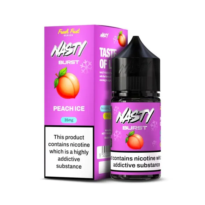 سالت نستی برست هلو یخ | NASTY BURST PEACH ICE SALT