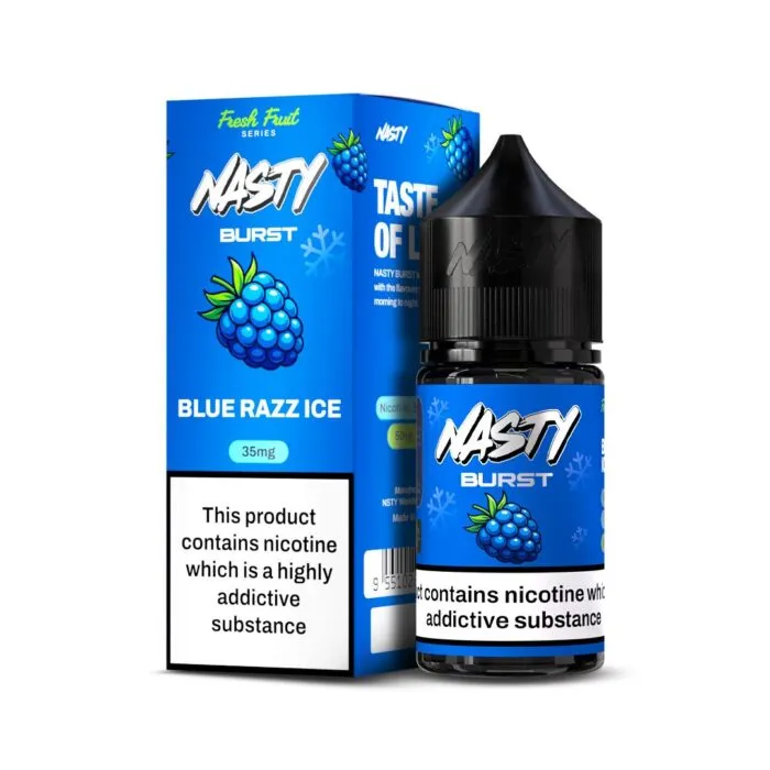 سالت نستی برست تمشک آبی یخ | NASTY BURST BLUE RAZZ ICE SALT