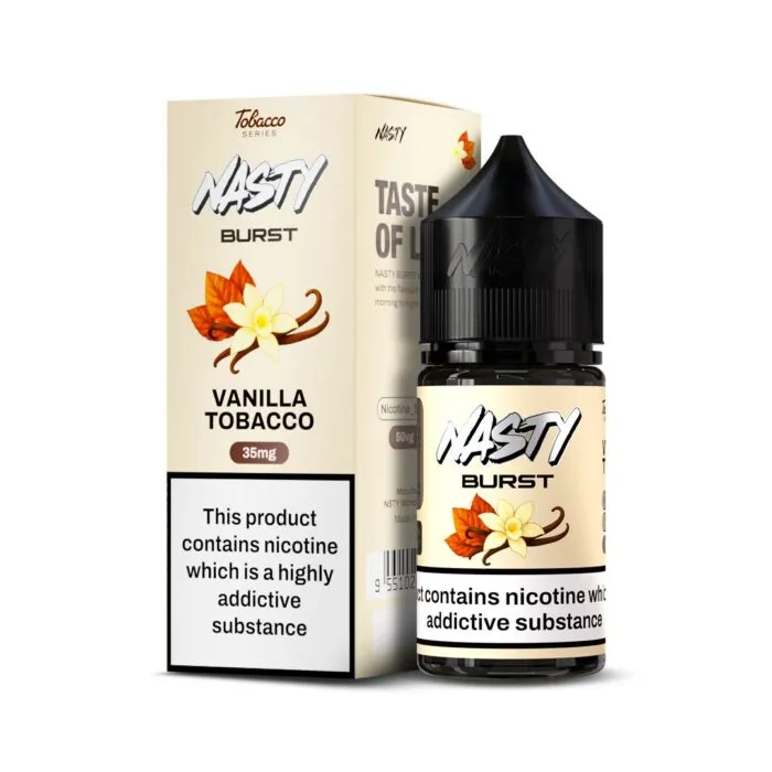 سالت نستی برست تنباکو وانیل | NASTY BURST VANILLA TOBACCO SALT