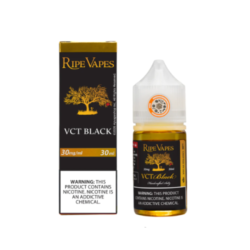سالت رایپ ویپ وانیل کاستارد  تنباکو ( فرآوری شده در بشکه بلوط ) | RIPE VAPES VCT BLACK SALT
