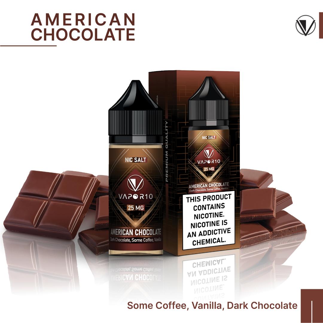 سالت ویپرتن شکلات آمریکایی | VAPOR10 AMERICAN CHOCOLATE SALT