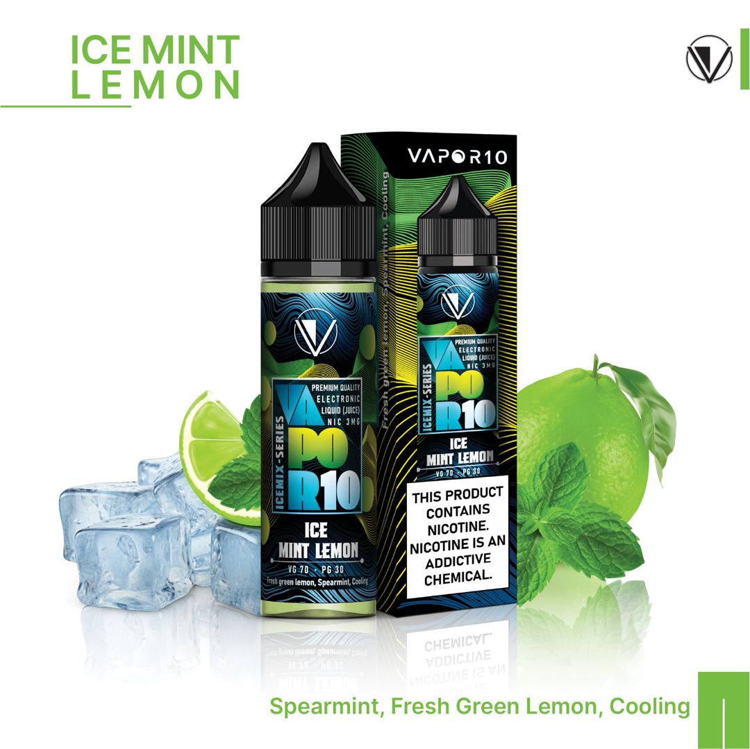 ایجوس ویپرتن10 لیمو نعنا یخ | VAPOR10 ICEMIX SERIES ICE MINT LEMON