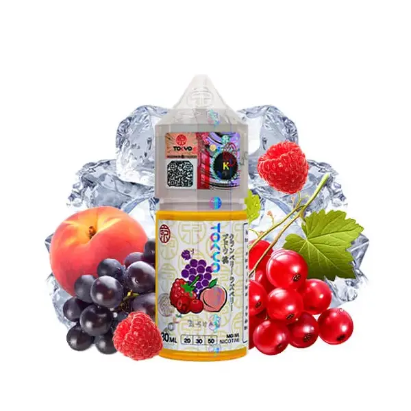 سالت توکیو زغال اخته تمشک انگور هلو یخ | TOKYO SALT ICED CRANBERRY RASPBERRY GRAPE PEACH