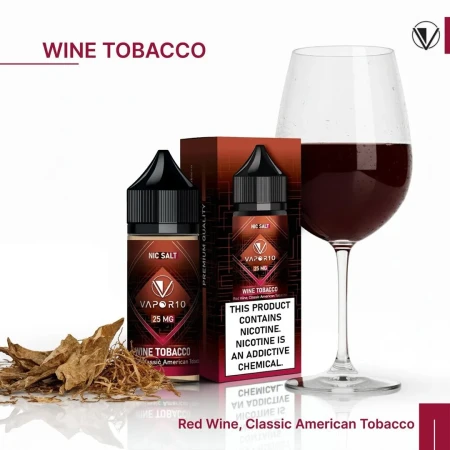 سالت ویپرتن تنباکو شراب | VAPOR10 WINE TOBACCO SALT