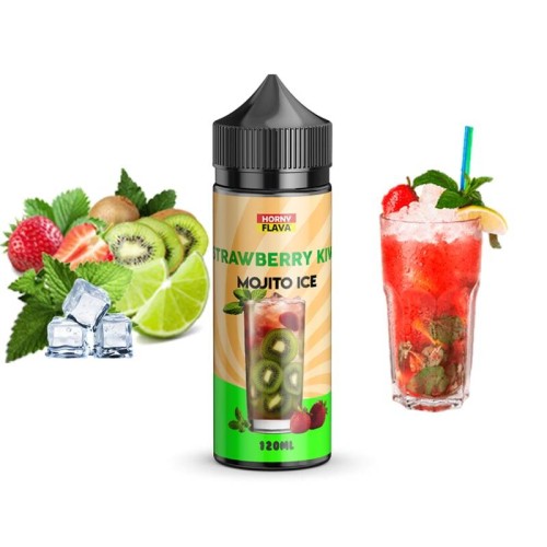 جویس هرنی توتفرنگی کیوی موهیتو یخ | HORNY STRAWBERRY KIWI MOJITO ICE JUICE
