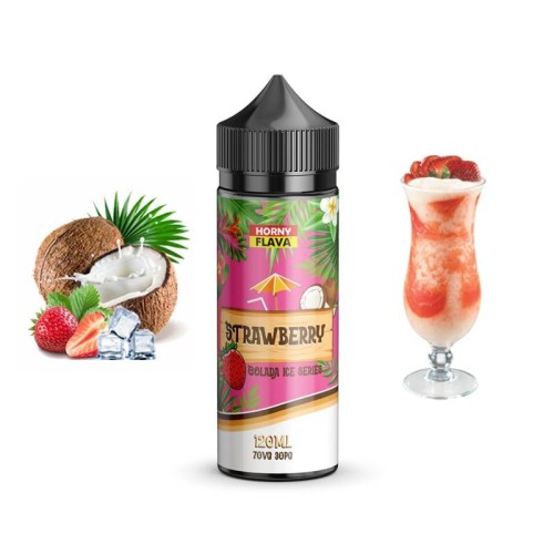 جویس هرنی توتفرنگی کولادا یخ | HORNY STRAWBERRY COLADA ICE JUICE