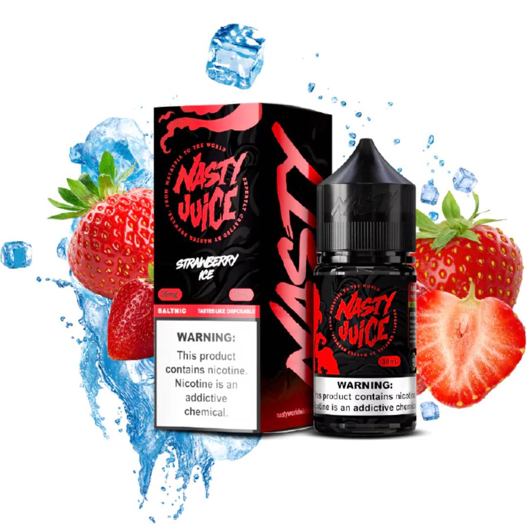 سالت نستی توتفرنگی یخ | NASTY STRAWBERRY ICE