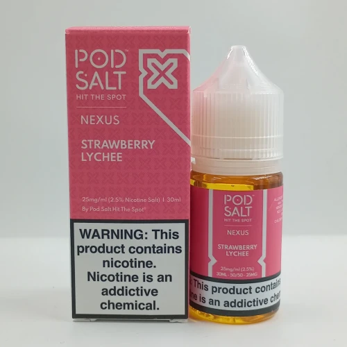 سالت پاد سالت توتفرنگی لیچی | POD SALT NEXUS STRAWBERRY LYCHEE SALT 