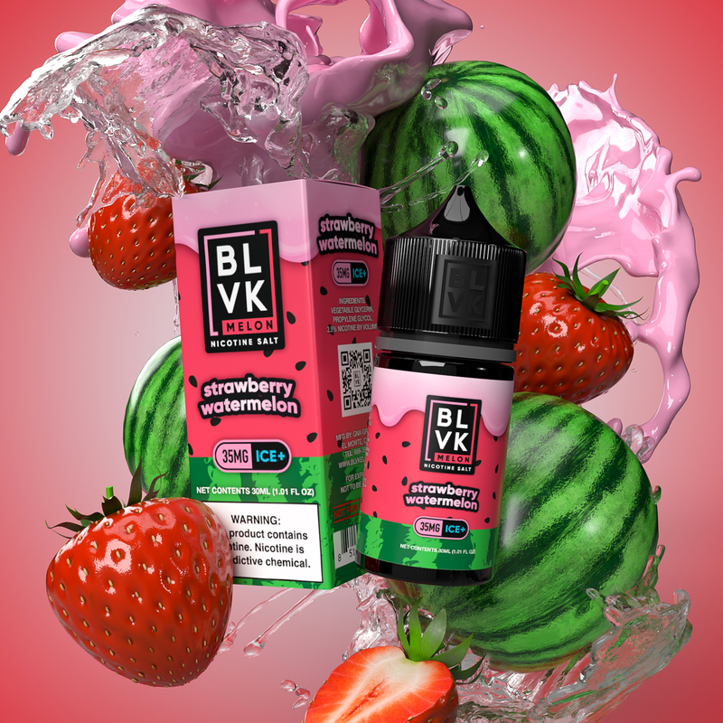 سالت بی ال وی کی توتفرنگی هندوانه یخ | BLVK STRAWBERRY WATERMELON ICE SALT